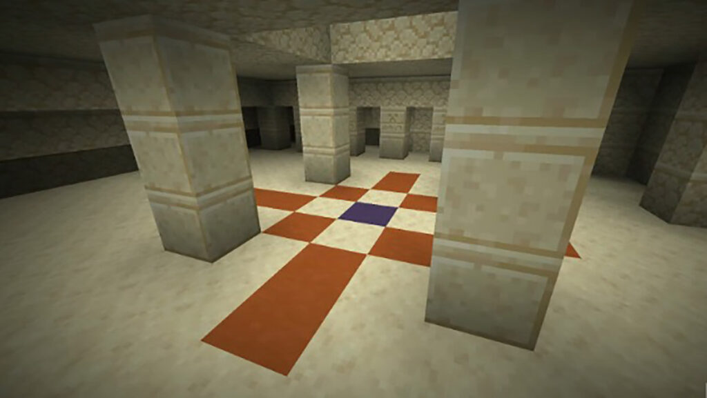 A Desert Temple in Minecraft.
