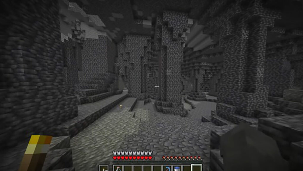 A Diamond Cave in Minecraft.