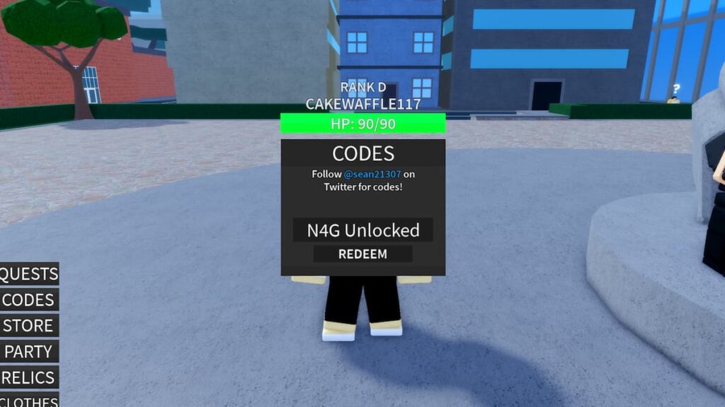 Image of how to unlock the codes in A Hero's Destiny