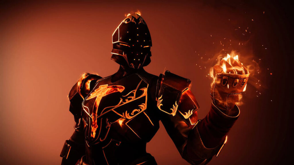 Bild av invigningsflamma i Destiny 2, en kraftfull förmåga som gör det möjligt för spelare att släppa loss en dödlig brast av eld för att förbränna fiender