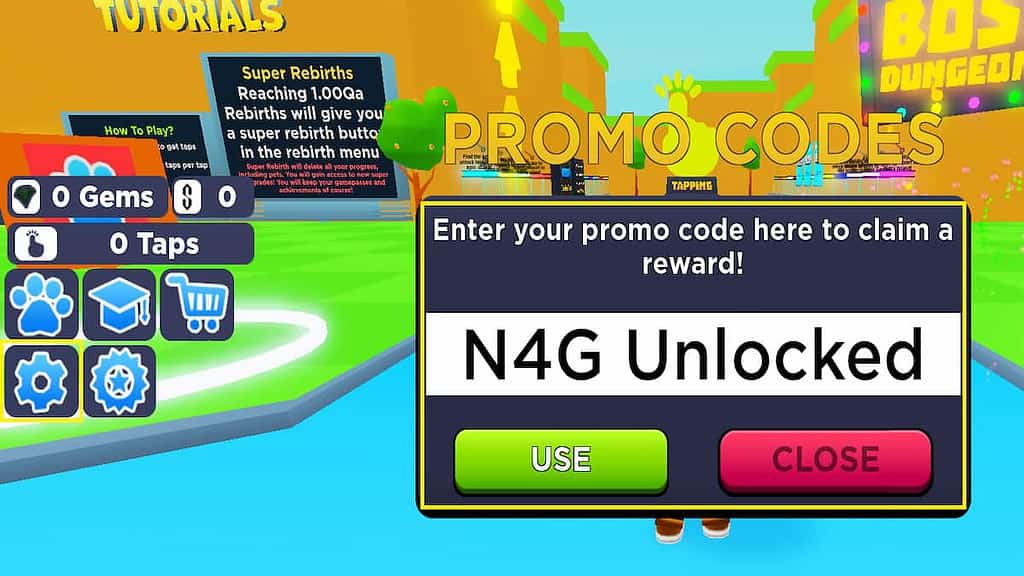 Roblox Tapping Simulator Code Redemption