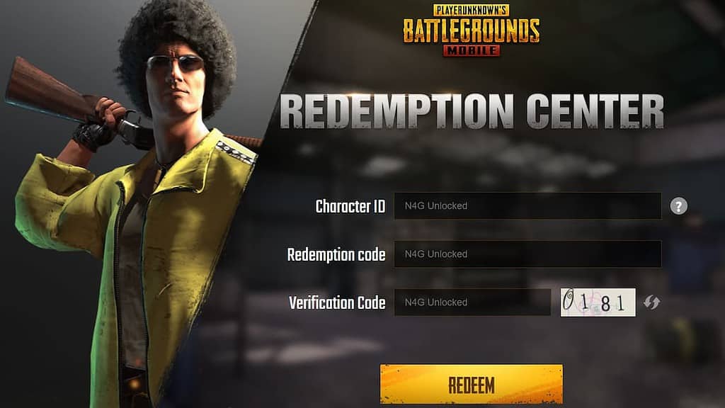 PUBG Mobile Code Redemption