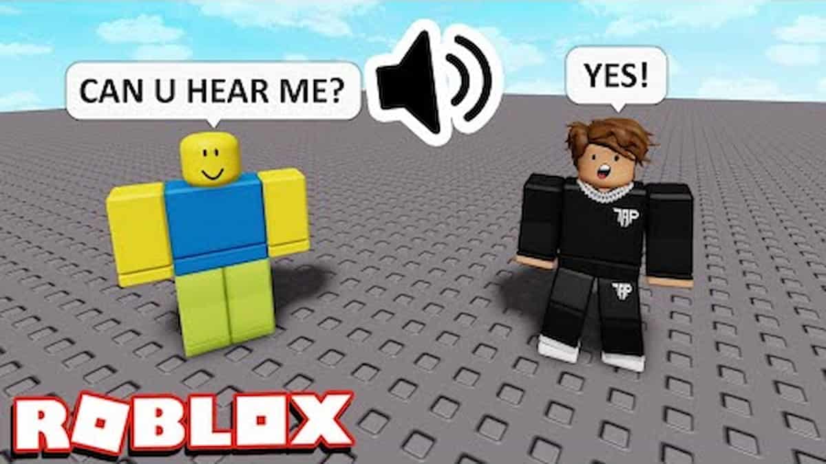 two roblox player using voice chat feature during game play
