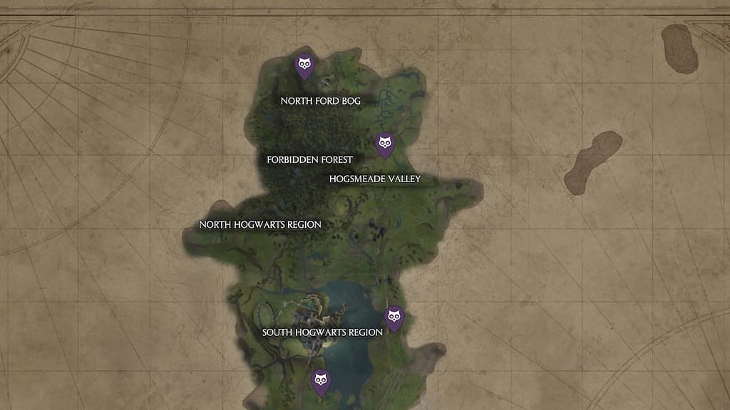 Hogwarts Legacy Highland Map