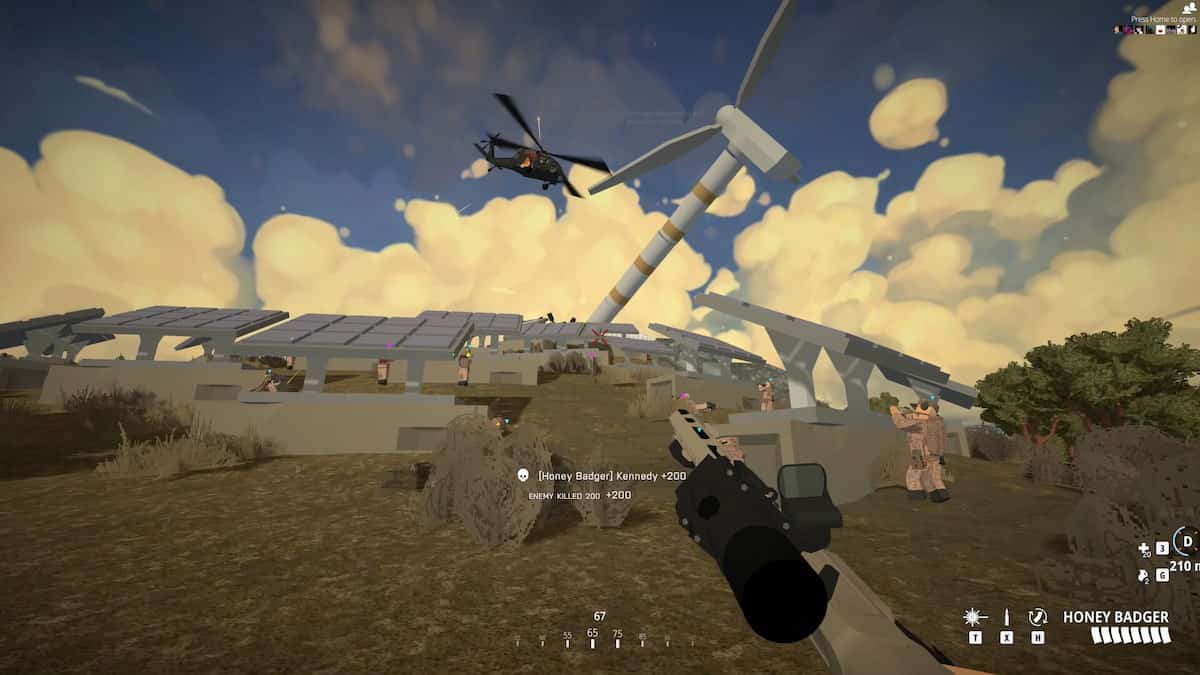 Image is a screenshot from the game BattleBit Remastered, presenting destructible part of the map.