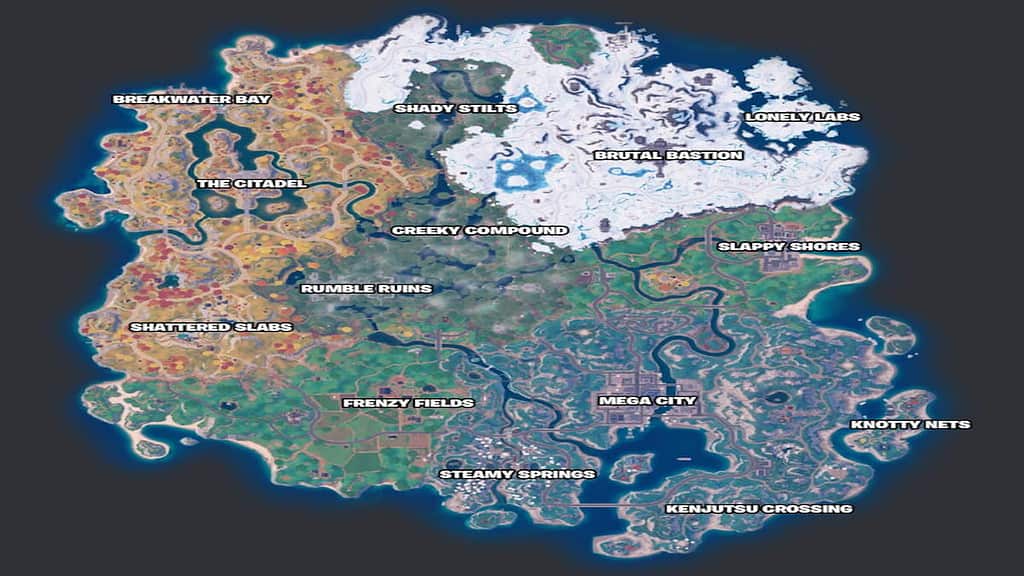 Fortnite Map Chapter 4 Season 3 - Fortnite Guide - IGN
