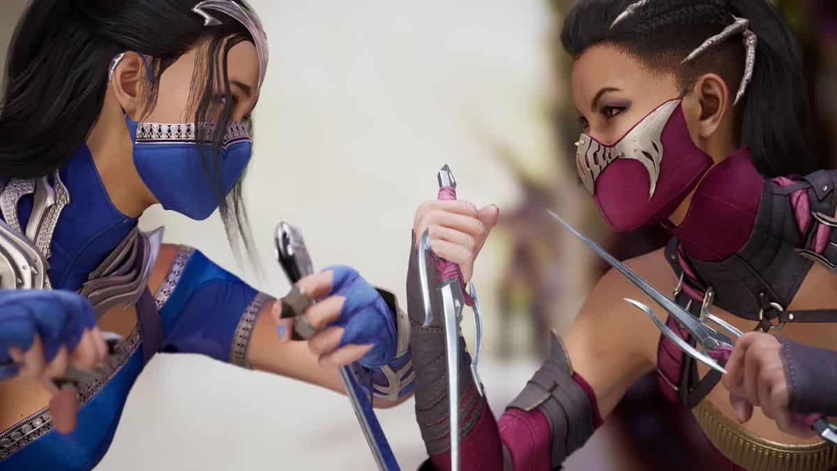 Kitana and Mileena go head to head in Mortal Kombat 1