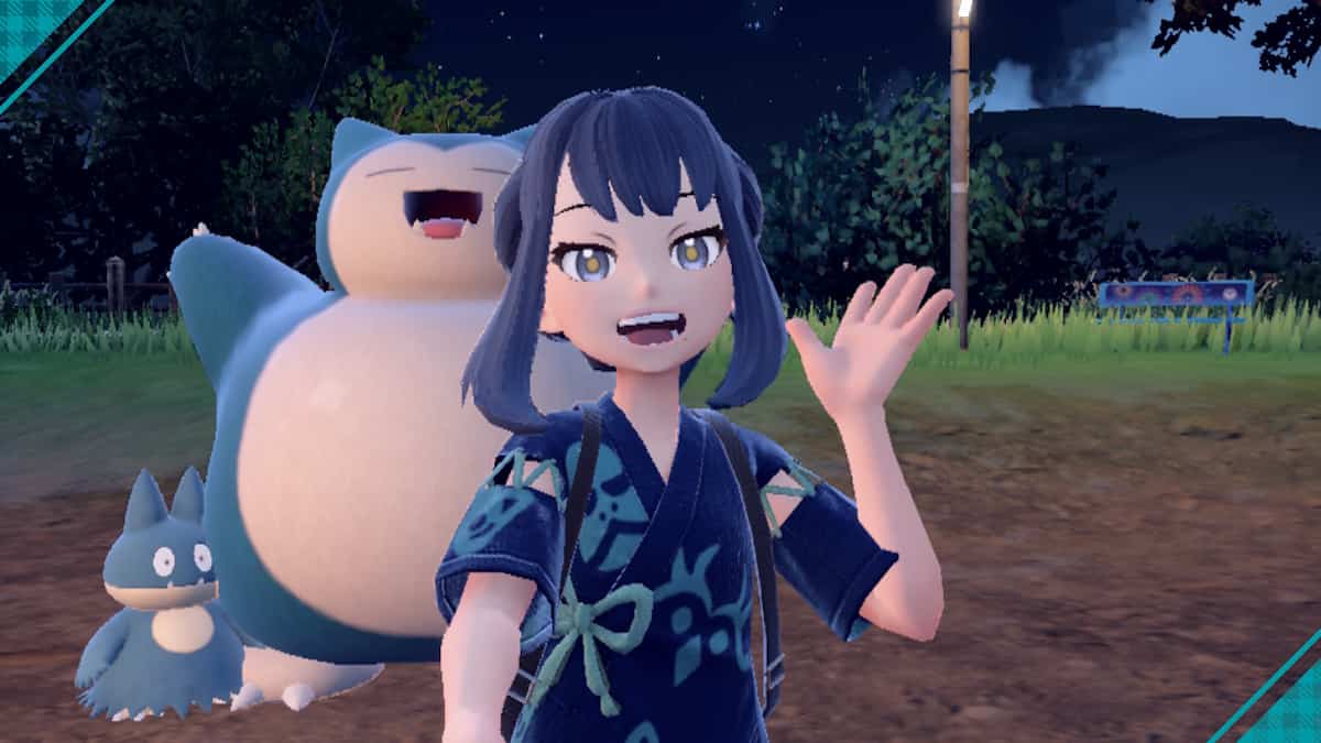 Munchlax and Snorlax in The Teal Mask DLC Pokémon Scarlet and Violet