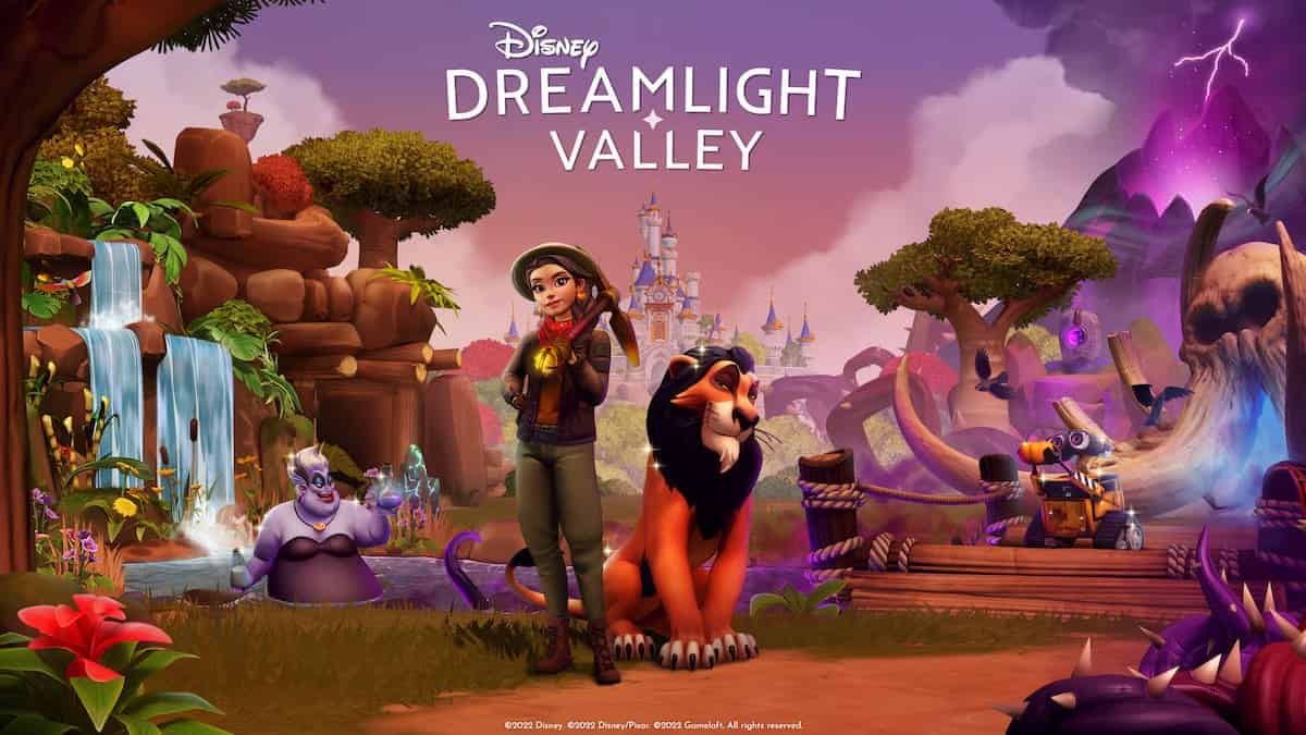 Image of a few characters in Disney Dreamlight Valley.