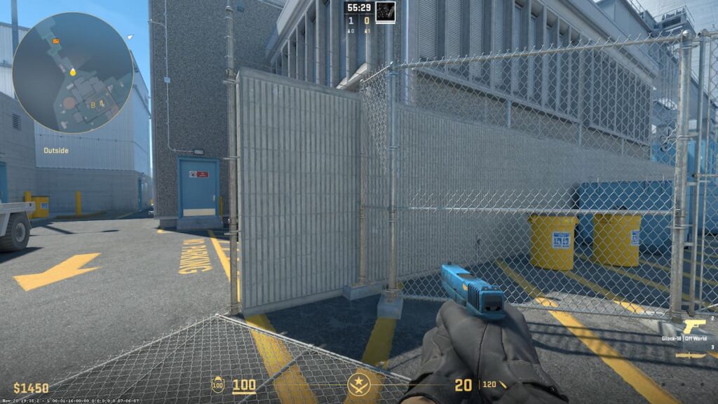 Image of a T spawn on the map Nuke in CS2