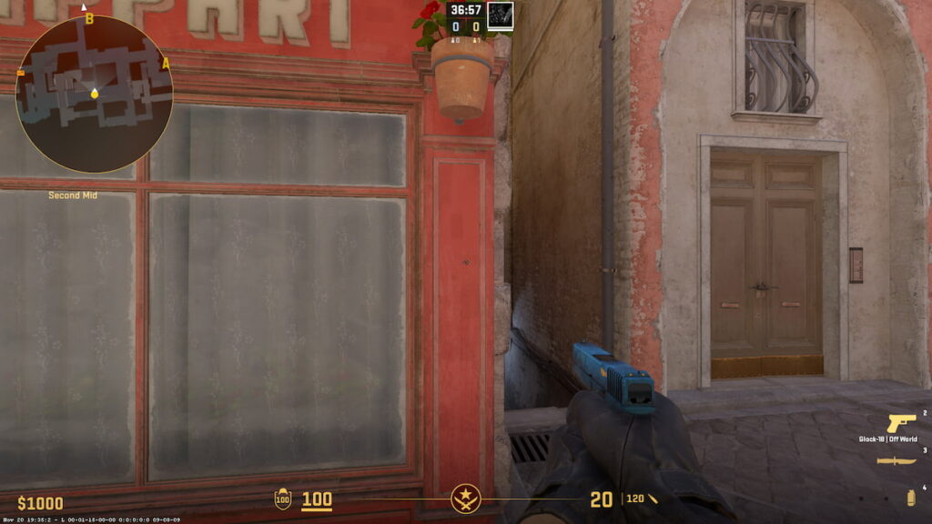 Image on Mid on map Inferno in CS2