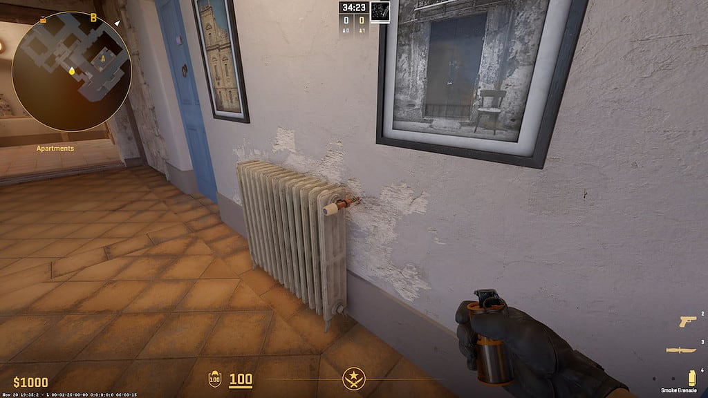 Image of apartmants on map Inferno in CS2