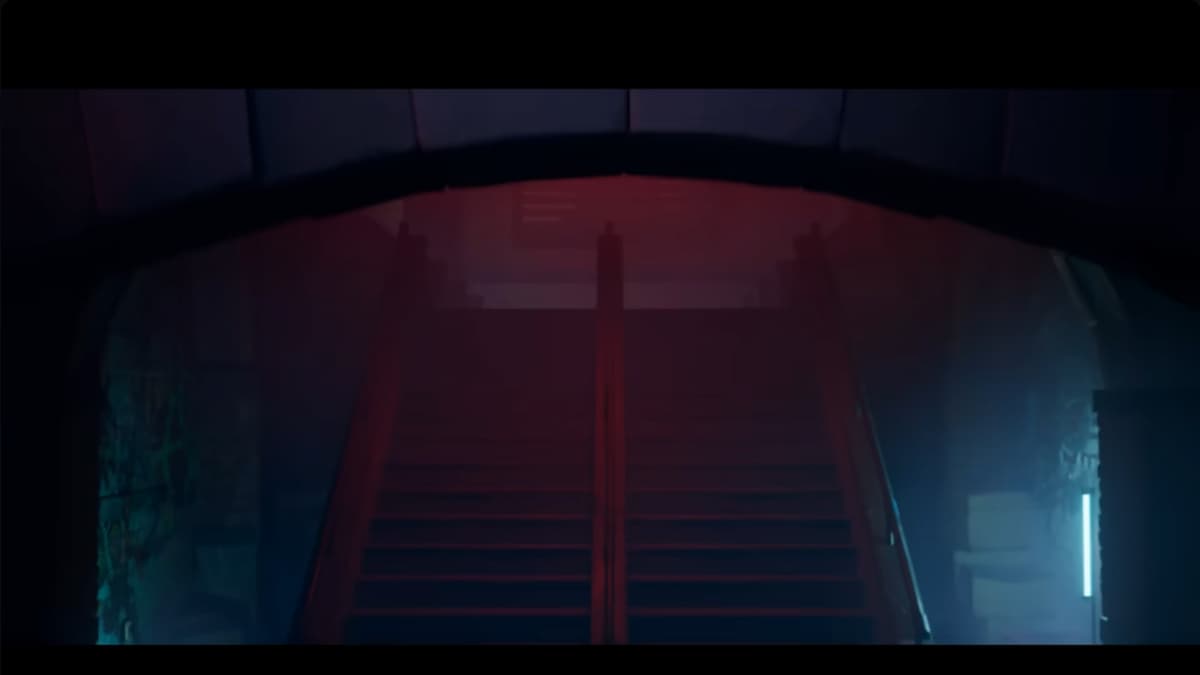 Fortnite scheenshot from Chapter 5 trailer, image of an underground