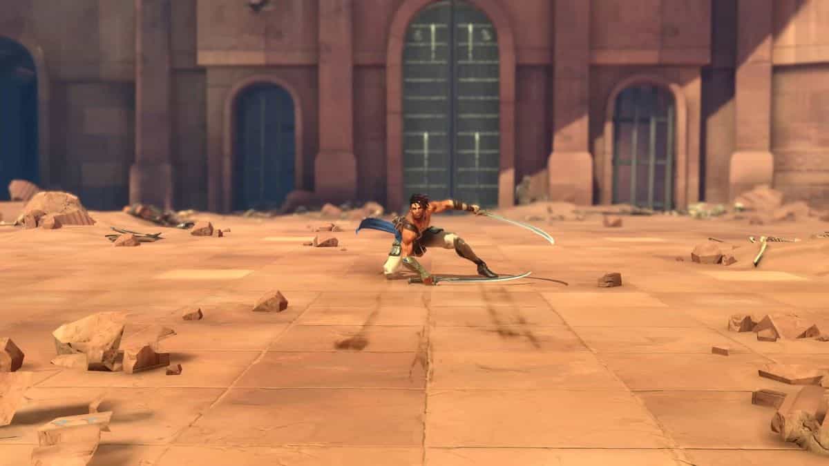 Sargon faces down a foe in Prince of Persia: The Lost Crown