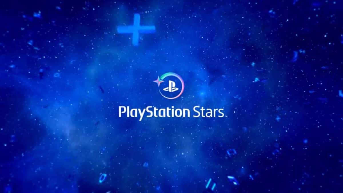 PlayStation Stars logo appears against a starry blue background