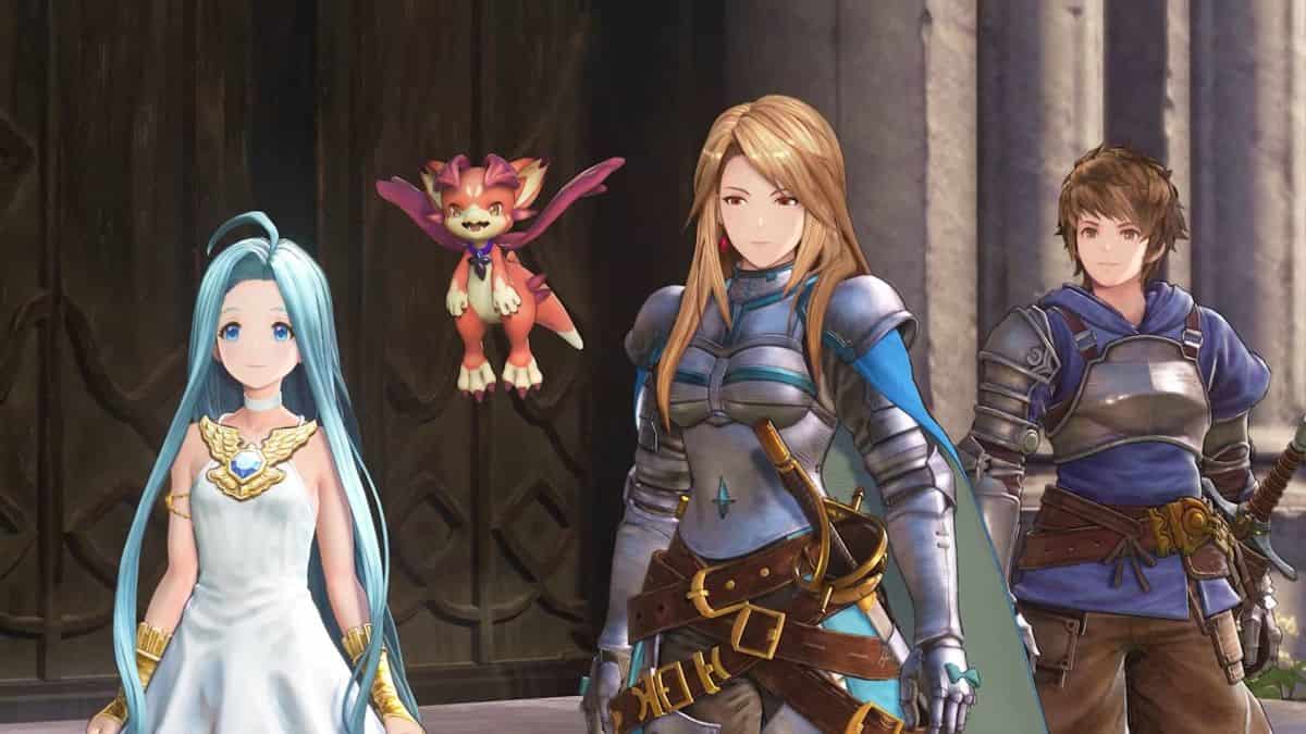 Player and their party in Granblue Fantasy: Relink