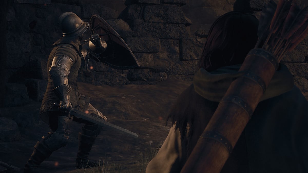 Dragon's Dogma 2 image of two characters in combat
