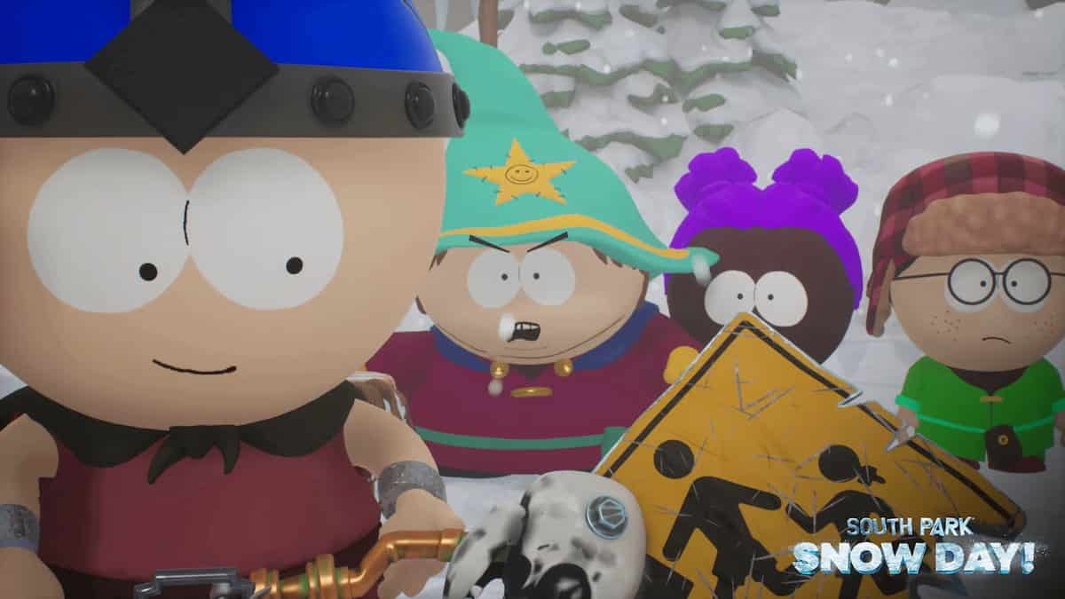 Image of Stan, Cartman and other characters in South Park: Snow Day