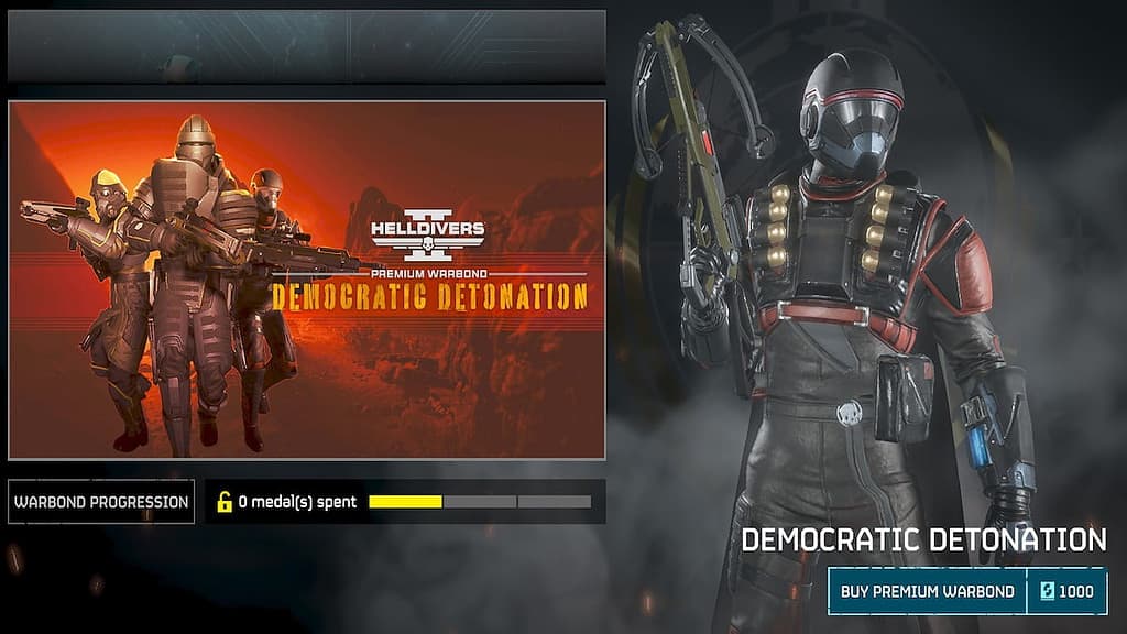 Helldivers 2 image of the new Democratic Detonations Warbond