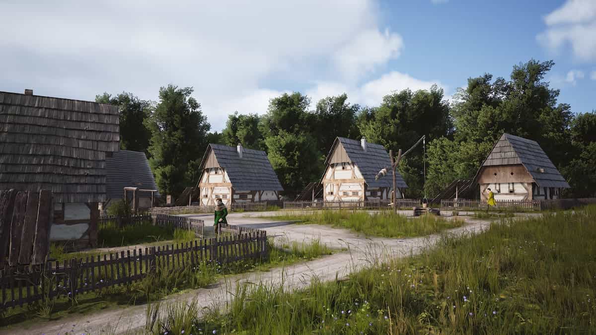 Image of a Village square in Manor Lords