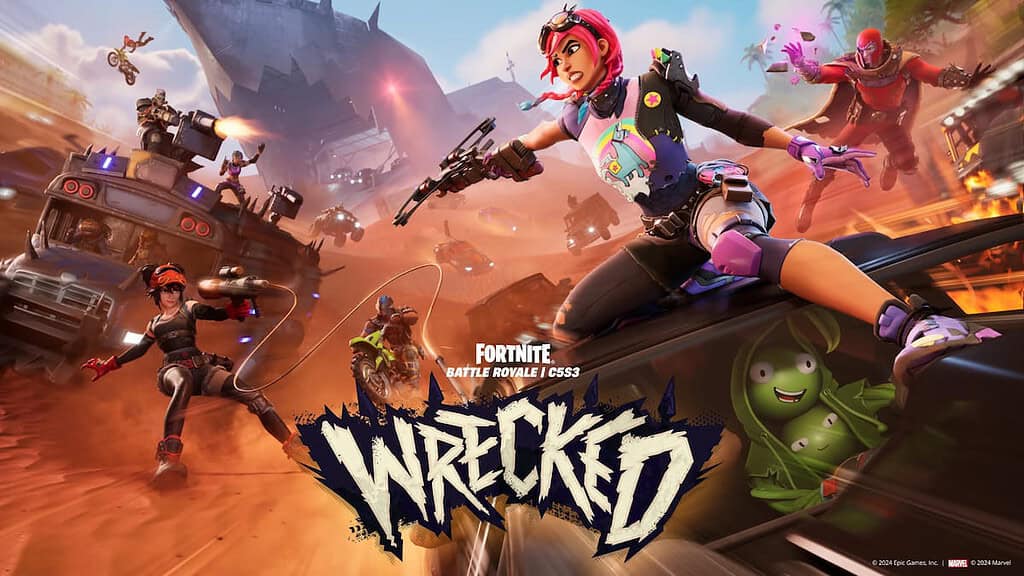 Fortnite Chapter 5 Season 3 image of various characters fighting