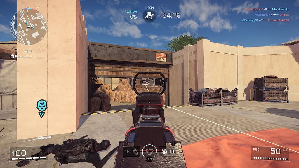 Screenshot during a match in XDefiant