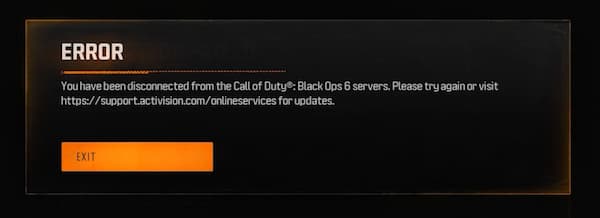 Server issues in the campaign mode of Call of Duty Black Ops 6