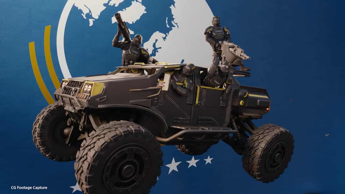 The FRV, a new vehicle in Omens of Tyranny update in Helldivers 2