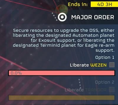 The Major Order in Helldivers 2.