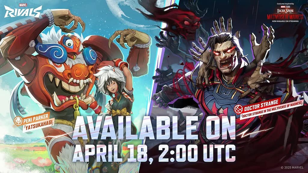 The Peni Parker and Doctor Strange Costumes in Marvel Rivals.