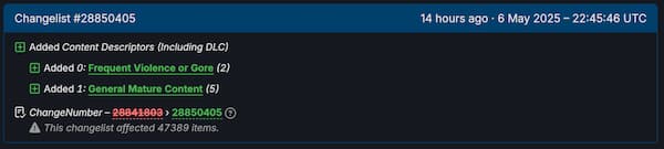 The changelist shows a big update is imminent in Helldivers 2.