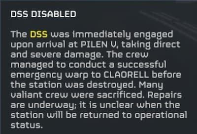 The DSS notification in Helldivers 2.