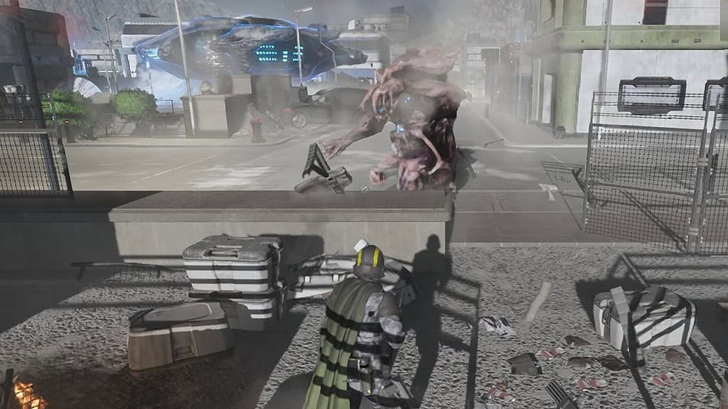 A new Illuminate unit on Widow's Harbor in Helldivers 2.