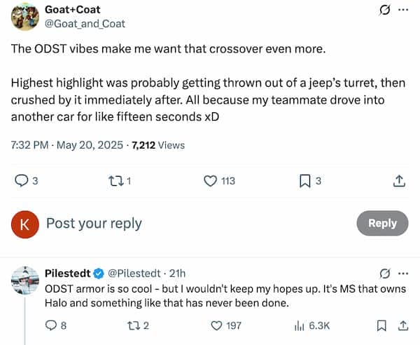 Helldivers 2 CCO, Pilestedt, talks about the next collab, says no to ODST.