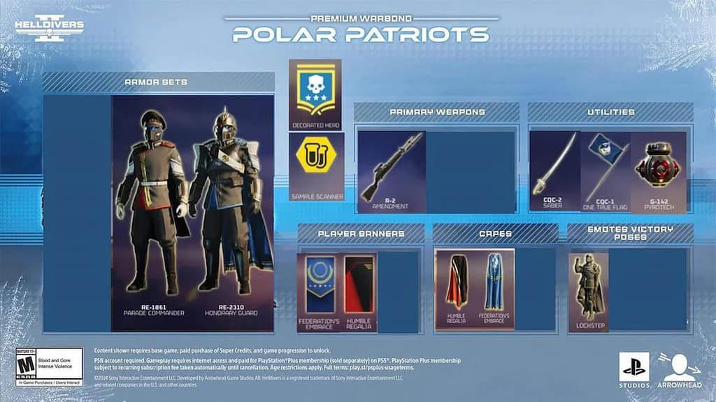 Masters of Ceremony vs. Polar Patriots Warbonds in Helldivers 2.