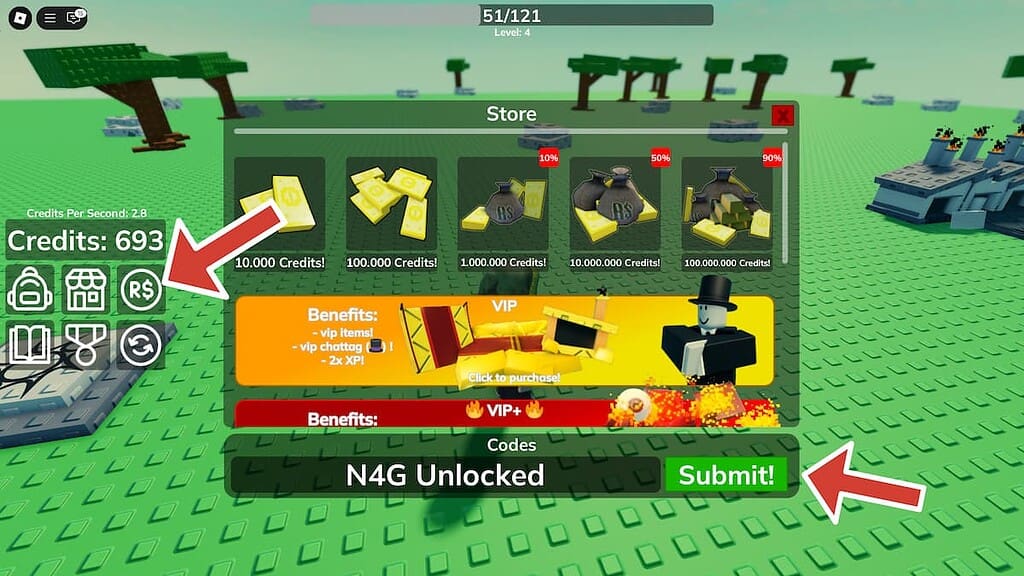 Factory Madness codes screen