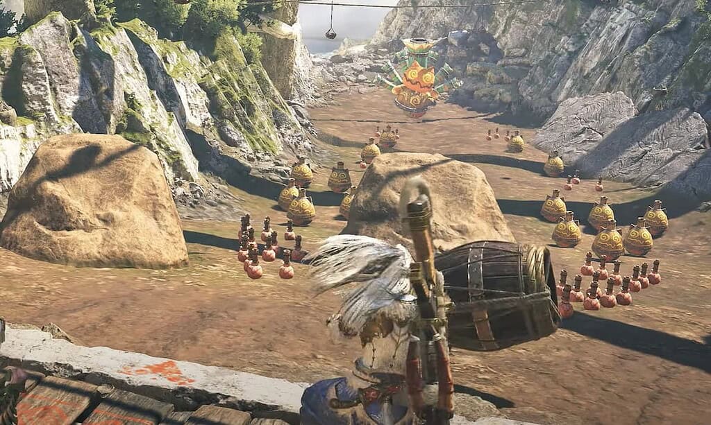 Barrel Bowling in Monster Hunter Wilds.