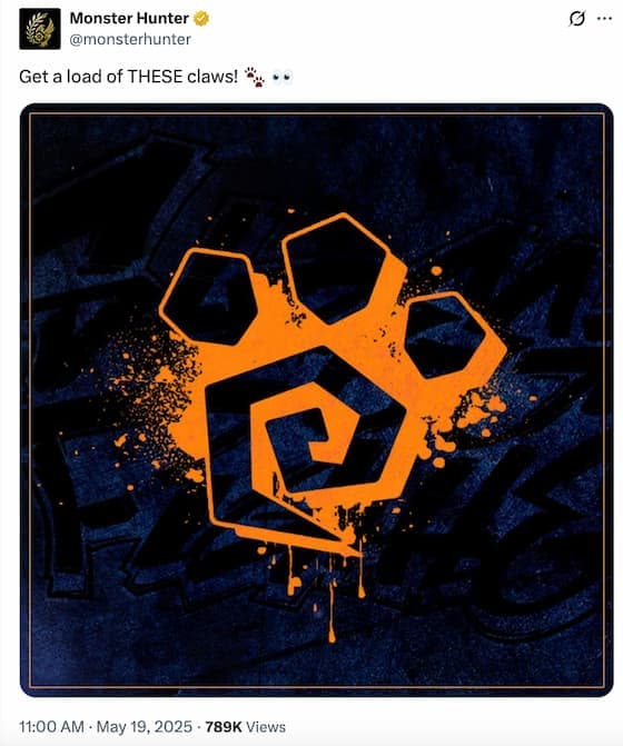 Capcom hints at a collab between Street Fighter and Monster Hunter Wilds in an X post.