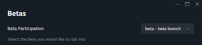 REPO option to turn on the Open Beta