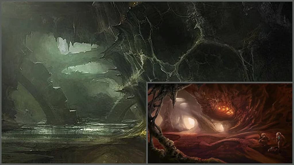 Concept for an underground mission in Helldivers 2.