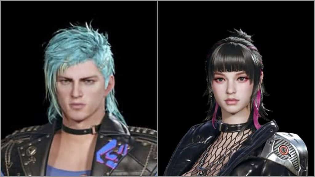 The First Descendant close up images of Lepic and Bunny's heads in the new Crescent skins