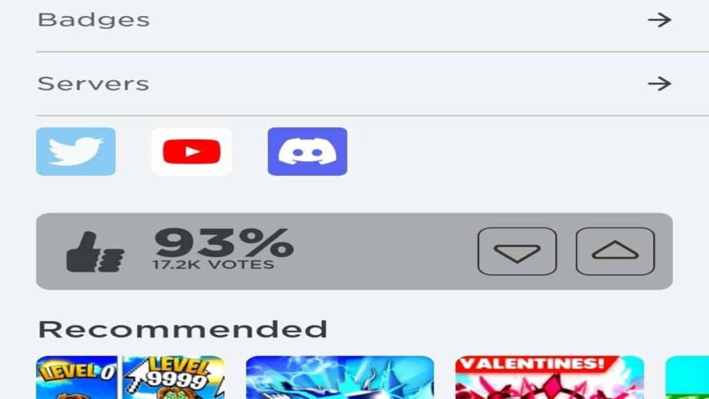 How to Vote up a Game on Roblox