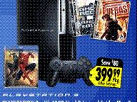 New best buy bunddle 40gb with 2 Ubisoft Games.