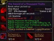 Blizzard confirms The Sword of a Thousand Truths is real