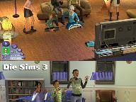The Sims 2 versus The Sims 3: screenshot comparison