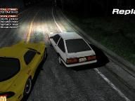 Footage of PS3 Initial D skids around the corner