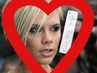 Victoria Beckham gets Wii, plays Wii Fit