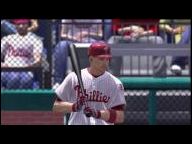 Major League Baseball 2K9 – Rays at Phillies, featuring an in-game injury