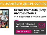 Grand Theft Auto: San Andreas Stories for the PSP spotted on HMV