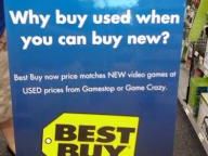 Best Buy Price Matching New Games at Used Prices from GameStop and Game Crazy
